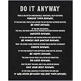 Inspirational Quotes Wall Decor for Men - Black Office Wall Decor - Motivational poster - Motivational Wall Art - Office Wall Art & Decor - positive Sayings - Do It Poster 8x10 Yellowbird Art & Design