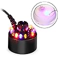 AGPTEK 12 LED Mist Maker Water Fountain Pond Fog Atomizer Air Humidifier, Ideal For Indoor or Outdoor Fountains, Water Featur
