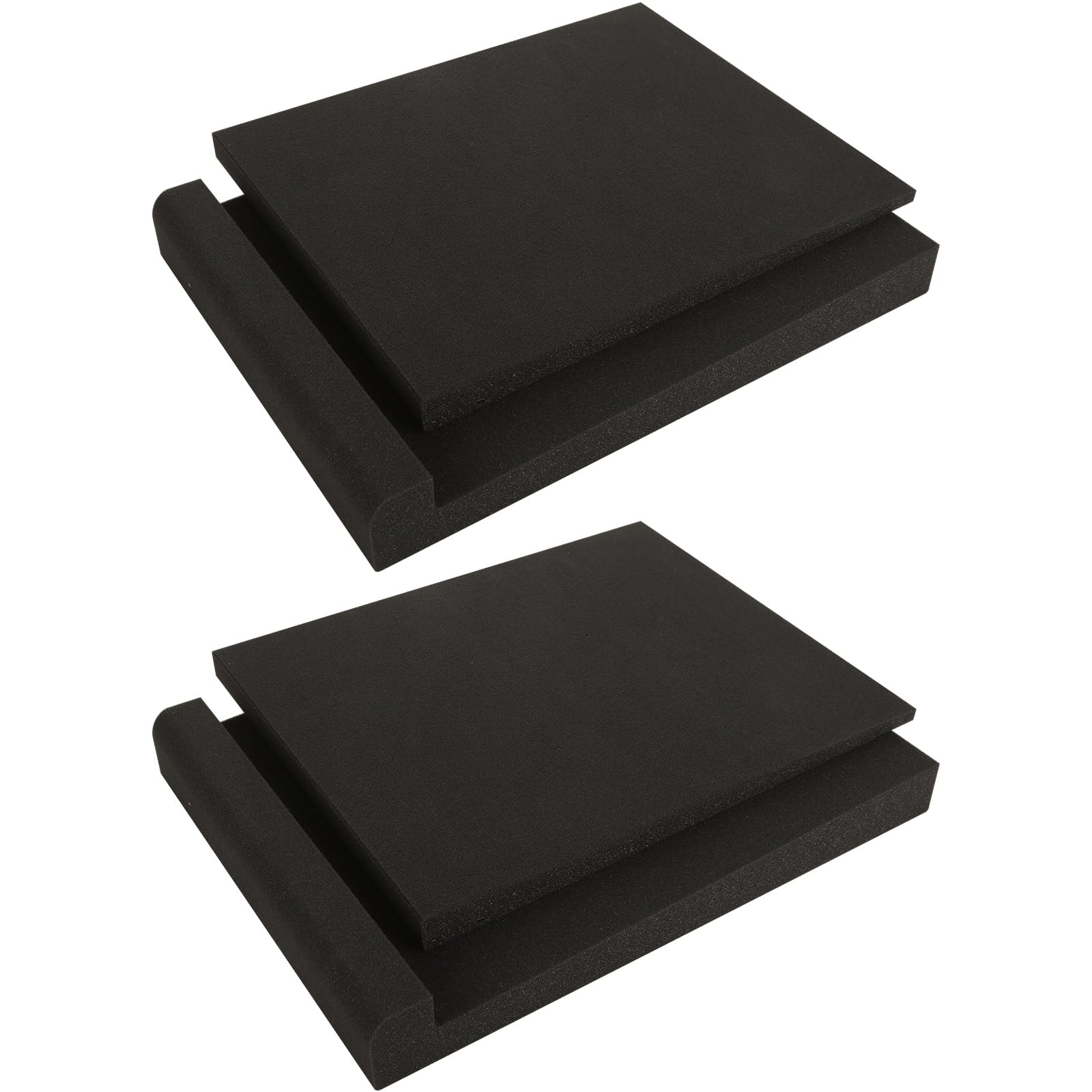 GBACHOOSE 2 Pack Acoustic Isolation Pads, 340X280X48MM Speaker Acoustic Isolation Foam Pads, High Density Studio Monitor Foam for Monitors Speaker