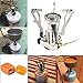 GkGk Camping Stove Bundle with Accessories, Grey (4 Items)