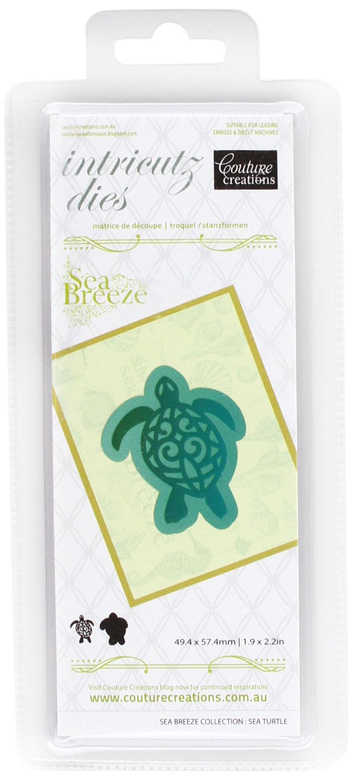 Couture Creations Sea Breeze Intricutz Die - Sea Turtle, Black