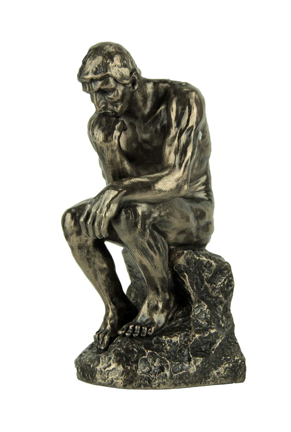 Photo 1 of Veronese Design 8" Rodin The Thinker Cast Resin Statue Bronze Finish