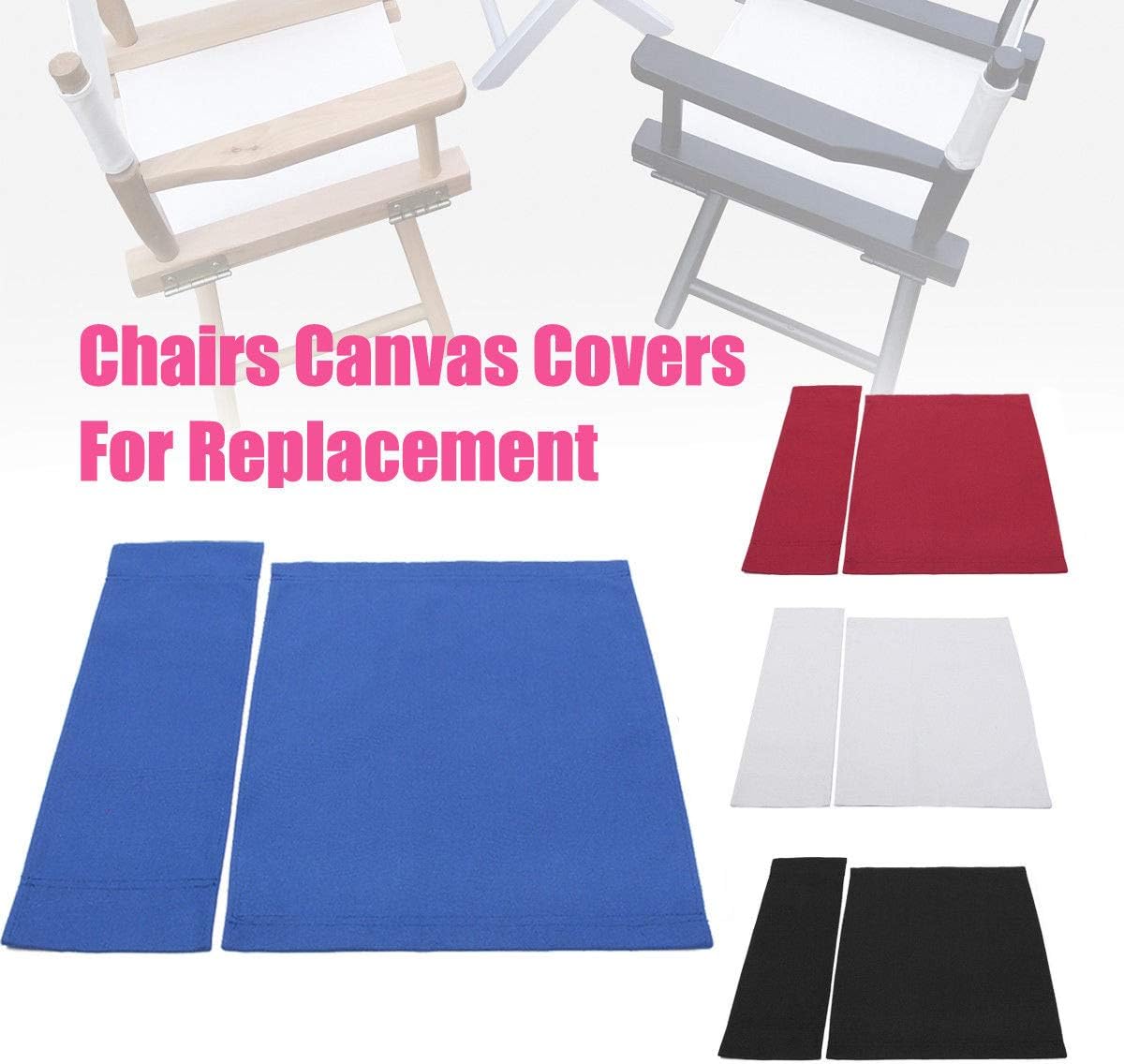 TBACW 1 Set (3pcs) Director Chair Canvas Replacement Cover Canvas Covers (with Fiberglass Director Chair Stick) for Directors Chairs Director Chair Replacement Canvas (Gray): Kitchen & Dining
