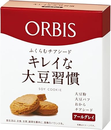Amazon オルビス Orbis キレイな大豆習慣 アールグレイ 15枚 ダイエットクッキー 1枚33kcal オルビス Orbis ドラッグストア