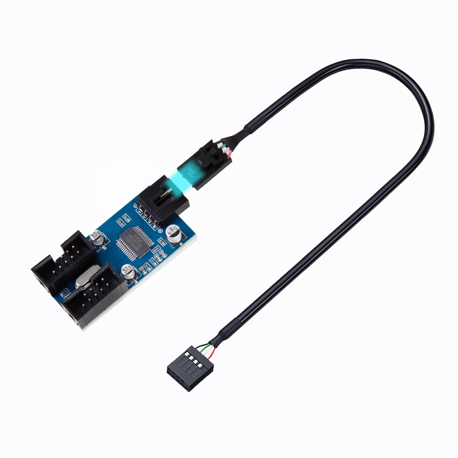 Mua motherboard usb splitter 1 into 2 pc internal usb splitter adapter