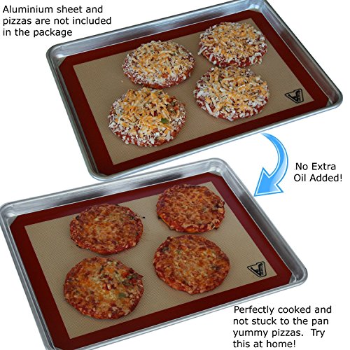 Silicone Baking Mat Set of Half Sheet (Thick Large 11 5/8