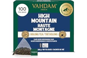 VAHDAM, High Mountain Oolong Tea Bags (100 Count) Non GMO, Gluten Free | High Grown Oolong Tea Leaves - Light & Floral | Rese