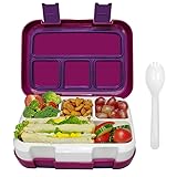 Frebw 4-Compartment Bento, Leak-proof Insulated