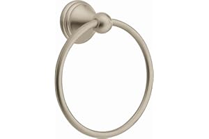 All Ware Moen DN8486BN Inspirations Towel Ring, Brushed Nickel