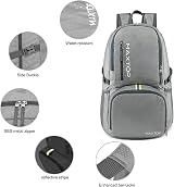 MAXTOP 40L Lightweight Packable Backpack Water Resistant Men Women Kids view 4
