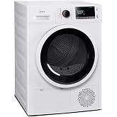 Midea Heat Pump Ventless Front Load Dryer Stackable 4.4 Cu.ft White | Energy Efficient, Space Saving