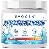 Evogen Hydration - Electrolytes Powder | Sugar-Free Electrolyte Powder Supplement for Hydration, Energy, and Recovery | Coconut Water, B Vitamins, Potassium | Peach Tea| 30 Servings