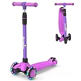 Kids Scooter,LED Lighted Wheels and 3 Adjustable