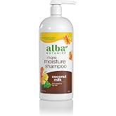 Alba Botanica More Moisture Shampoo, Coconut Milk, 32 Oz (Packaging May Vary)