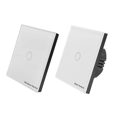 TSSS Hotel Bar Touch Wireless Lichtschalter Funkschalter Wandschalter Kabellos Schalter Set Ein/Aus Licht Funkschalter RF 433