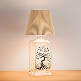 SOITIS Glass Large Urn for Human Ashes, Keepsake Big Urn for Ashes Memorial Decorative Urn - Cremation Funeral Urn with Light