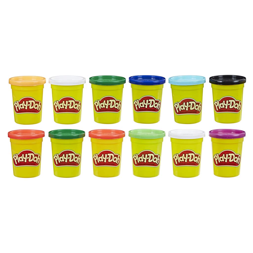 Play-Doh Bulk Winter Colours 12-Pack of Non-Toxic Modelling Compound, 4-Ounce Cans