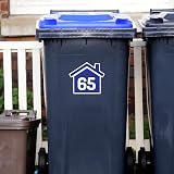 Papa Prints Pack of 4 Wheelie Bin Numbers 140 x 125 mm Waterproof view 6
