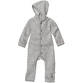 Ecoable Baby Merino Wool Snowsuit, Organic Boiled Hooded Romper