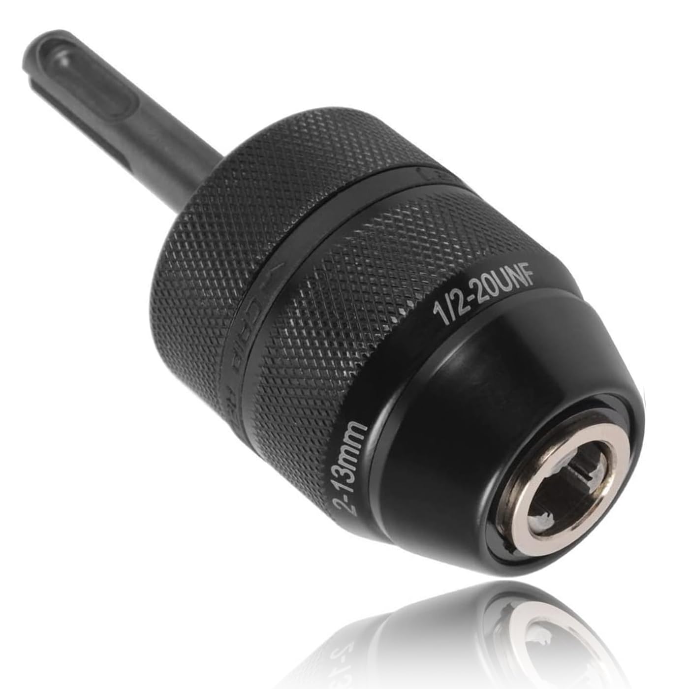 Treki 2-13mm Keyless Drill Chuck with 1/2"-20UNF Mount, SDS-Plus Shank Adapter for Rotary Hammer and Electric Hammer Drill