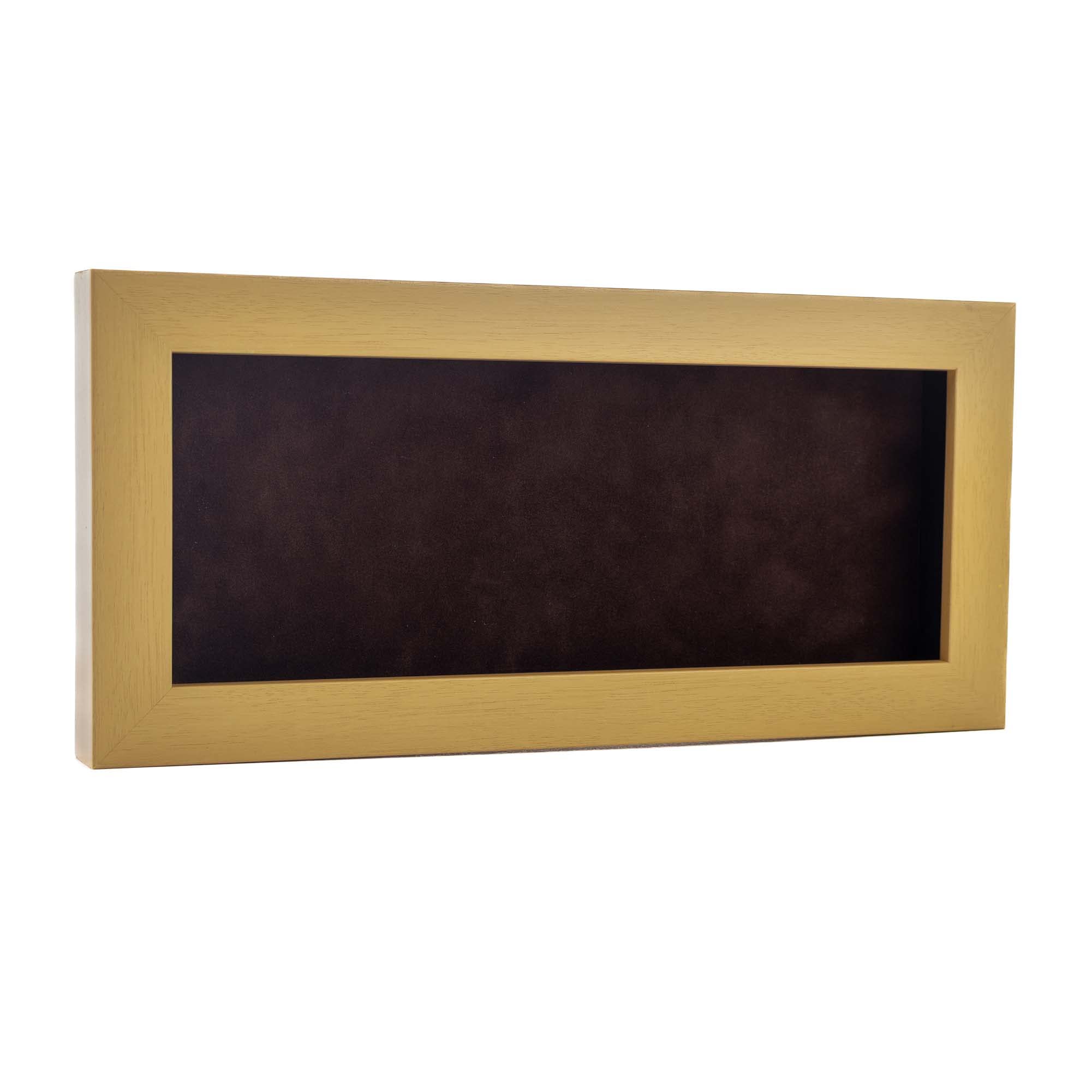 16x28 Shadow Box Frame Natural Wood | with a