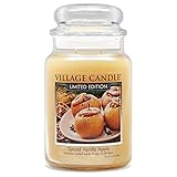 Village Candle Spiced Vanilla Apple, Large Glass