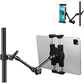 Mippko iPad Holder for Microphone Stand/Mic Music Stand,Tablet Mount Compatible with 4.7~12.9" / Nexus/LG G Pads/e-Reader/Swi