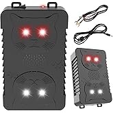 2Pack Ultrasonic Rodent Repellent for Car Engines,Under Hood Ultrasonic Mouse Repellent with 4 LED Strobe Lights,Plug-in&Battery Powered,Keep Rats,Mice,Squirrels Away from Vehicles,RVs,Garages,Attics