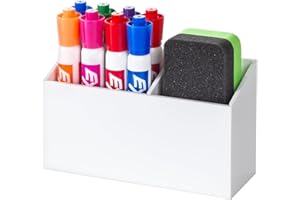 BEYGORM Magnetic Dry Erase Marker Holder for Whiteboard,Non-slip Acrylic Magnet Pen Holder for Fridge Refrigerator,Locker Org