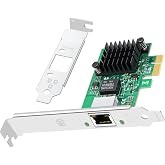 Lidkew Network Card with Intel I226-V Chip Single Port,2.5G Network Adapter LAN NIC Card 1 RJ45 Ports Ethernet Adapter for Desktop Computer,PCIE X1