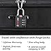 Forge Luggage Locks TSA Approved 6 Pack Black, Small Combination Lock with Zinc Alloy Body, Open Alert, Easy Read Dials, for Travel Suitcase, Bag, Backpack, Lockers.