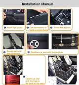 GoBuyer Waterproof Pet Car Seat Booster Carrier Box 40x40cm Black view 8