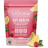 Ultima Replenisher Gut Health Supplement and Electrolytes Powder - Raspberry Lemonade, 14 Stickpacks - Hydration Packets with Added Gut Health Benefits