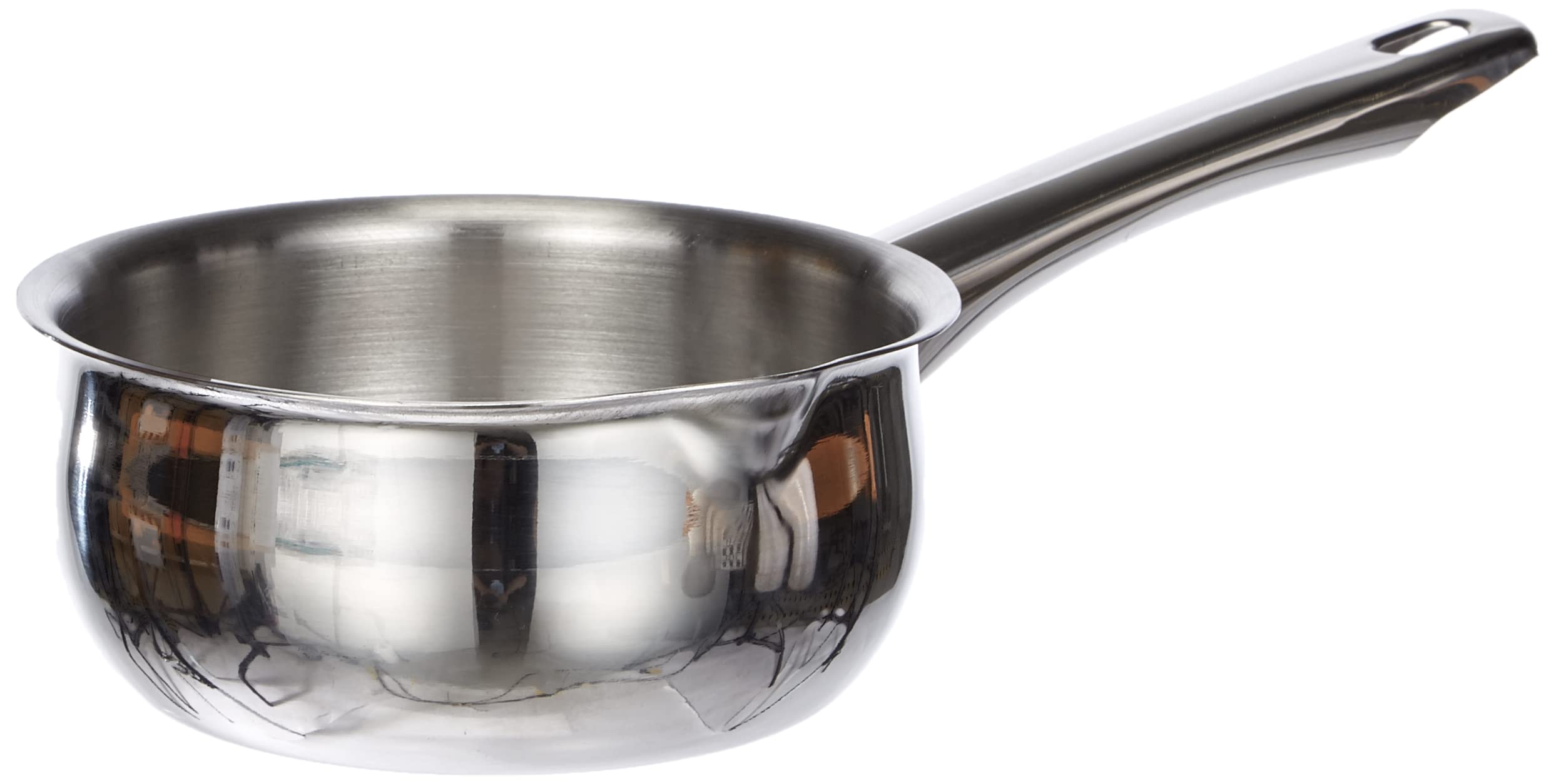 IBILI Prisma Curved Saucepan, 14 cm, Stainless Steel, Suitable for Induction Hobs