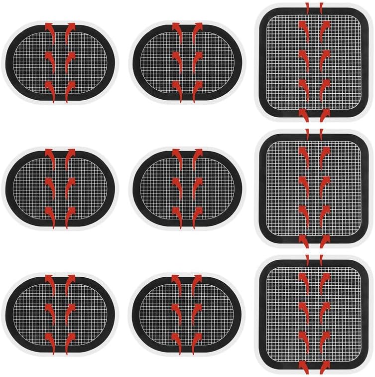 Flintronic Replacement Gel Pads 9 Pcs Electrodes for Abs Belts - Hydrogel