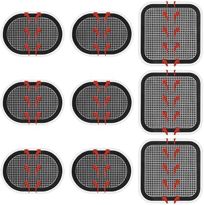 Flintronic Replacement Gel Pads 9 Pcs Electrodes for Abs Belts - Hydrogel
