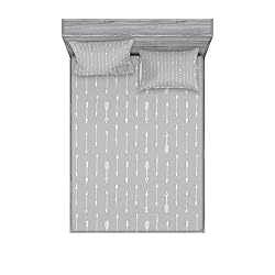 Lunarable Arrows Fitted Sheet & Pillow Sham