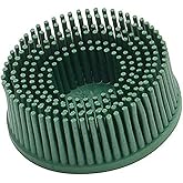 3M 07524 Roloc 2" x 5/8 Tapered Coarse Bristle Disc (Pack of 10) , Green