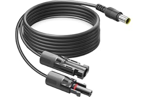 MJPOWER MC-4 to 8mm Adapter Extension Cable 10FT Compatible Solar Panel and Portable Power Station Solar Generator Fit Goal Zero Yeti/Jackery/Anker/BLUETTI EB3A/EB70/EB70S Power Station Renogy Panels