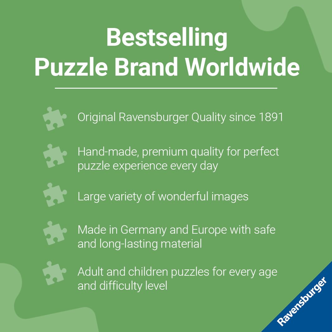 Ravensburger - Après All Day - 500 Piece Large Format Jigsaw Puzzle - Beautiful Depiction of The Ideal Front Porch in Winter - Frameable - Premium Quality - Puzzles for Adults