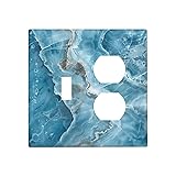 OILbiexn Outlet Covers Abstract Luxury Blue