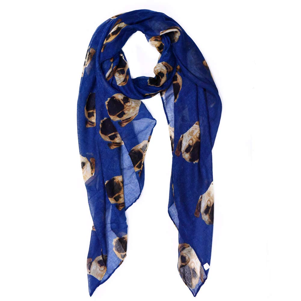 Scarf for Women Lightweight Cute Dog Print Scarfs Fashionable Fall