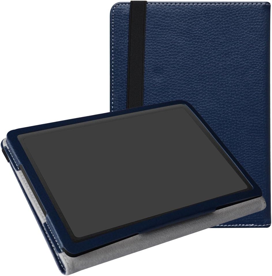 MAMA MOUTH Wacom ONE Medium CTL671 Case, Slim-Book Folio Folding Carry PU Leather Cover for Wacom ONE Medium CTL671 CTL-671 Graphics Tablet,Dark Blue