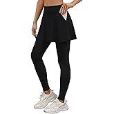 LouKeith Skirted Leggings for Women Athletic Skirt with Leggings Tennis Skirt Yoga Running Golf Skirts with 4 Pockets