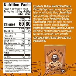 Halo Top Peanut Butter Chocolate Chip Light Cookie