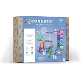 CONNETIX Magnetic Tiles Pastel Ball Run Expansion Pack, 80 Pieces