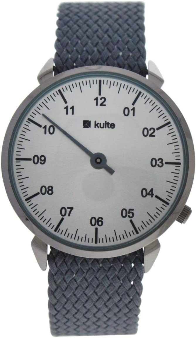 KUTPGR Mister - Silver/Grey Nylon Strap Watch