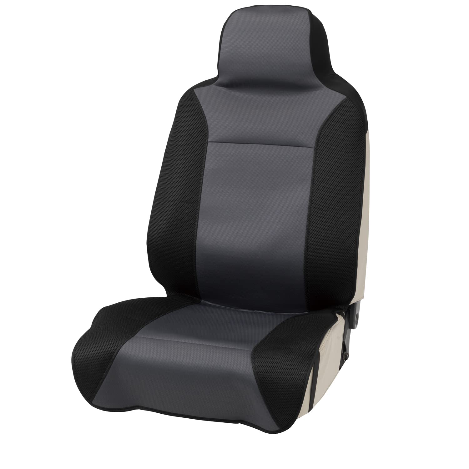 ボンフォーム シートカバー ドライニット 抗菌性 吸湿速乾 前席1枚 グレーの商品画像