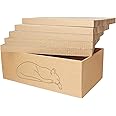 Kidding Pets 5 Packs in 1 Cat Scratch Pad with Box for Indoor Cats, Larger-Sized Durable Recyclable and Reversible Cardboard Cat Scratching Pad for Rest and Play