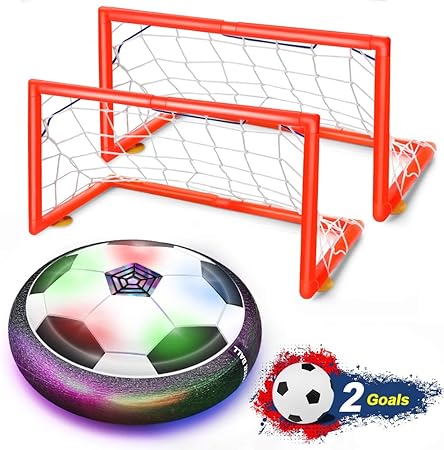 Amazon Feiqio キッズ おもちゃ ホバー サッカーボールセット ゴール2個付き 空力トレーニング サッカーボールゲーム 屋内 サッカーボール Ledライト付き ボールおもちゃ 男の子 女の子 3 11歳 ギフトに最適 ブラック Zuq 01 A サッカー おもちゃ